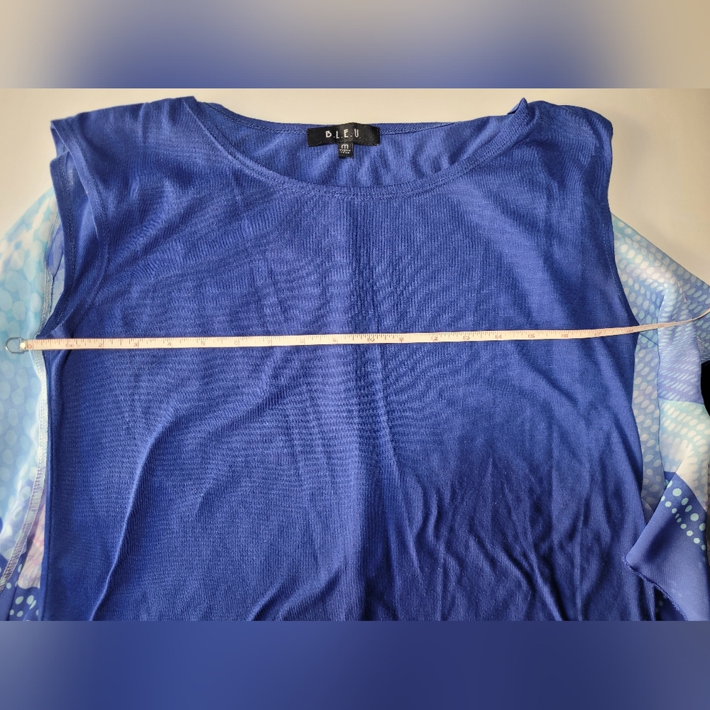 B.L.E.U. Multicolor Abstract Blouse - Picture 15 of 16